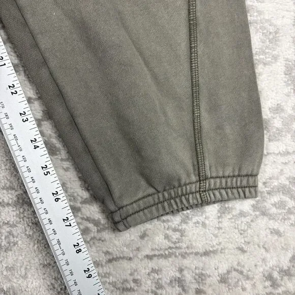 Aerie Womens Zipper Front Jogger Washed Olive Green Fleece Zipper Pocket Size XL - Picture 4 of 5